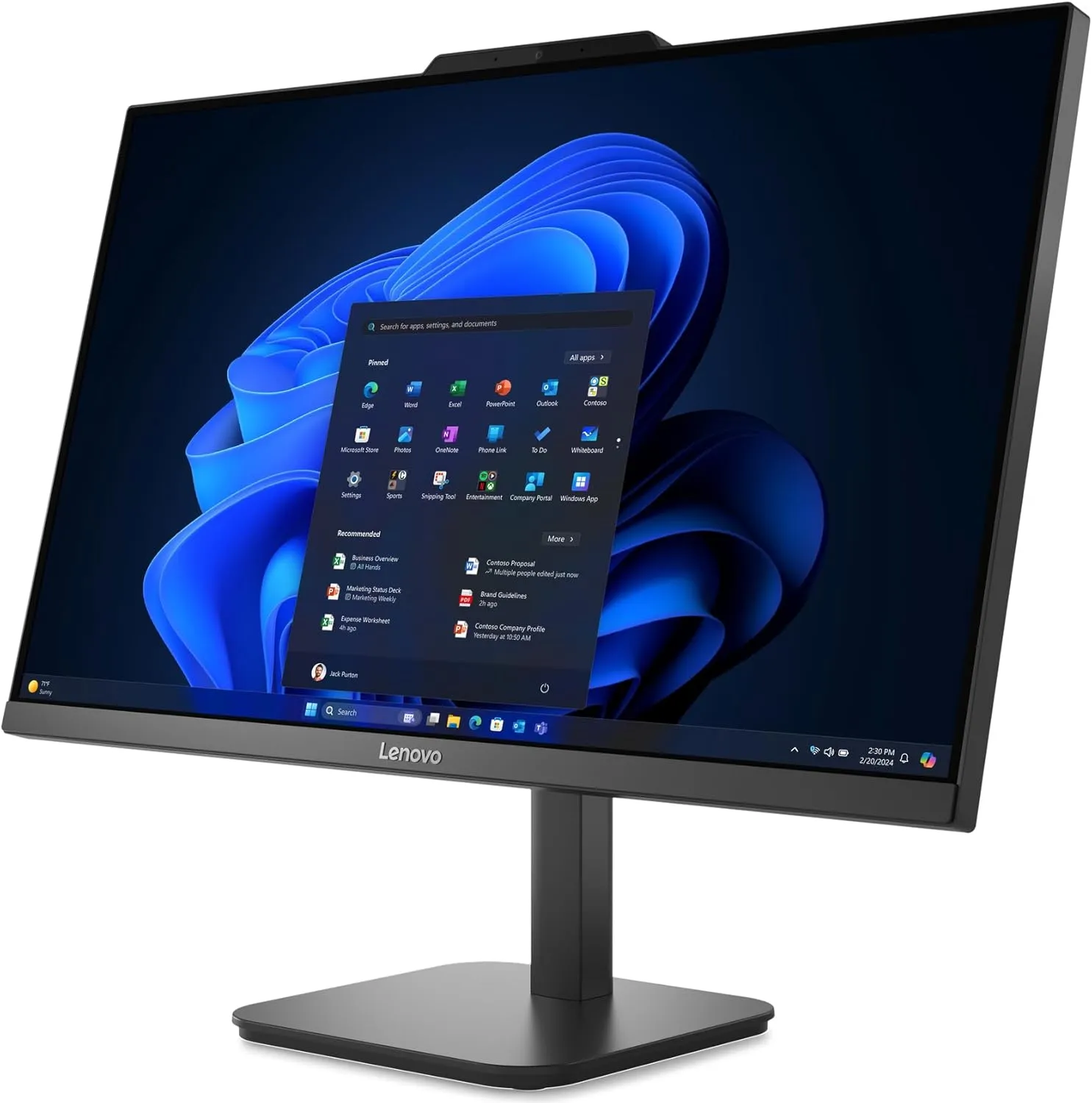 Lenovo 24 23.8" FHD All-in-One Desktop Computer for Home Office, Intel 4-Core Processor (Beat i3-1110G4), 32GB DDR4 RAM, 1TB PCIe SSD, WiFi 6, Bluetooth, Business AIO, Windows 11 Pro, Vent-Hear