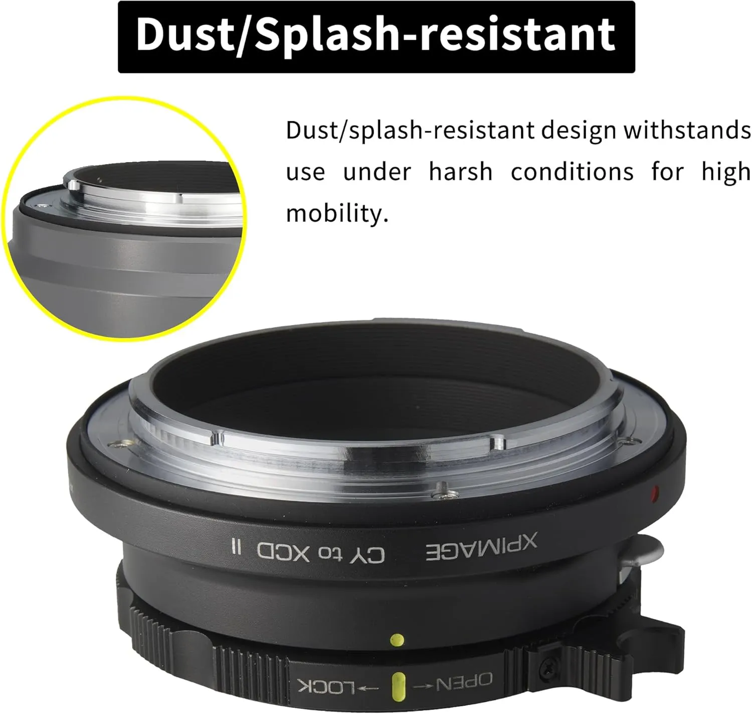 Lens Mount Adapter Ring for Contax CY Lens to Hasselblad X System XCD Camera X1D X2D