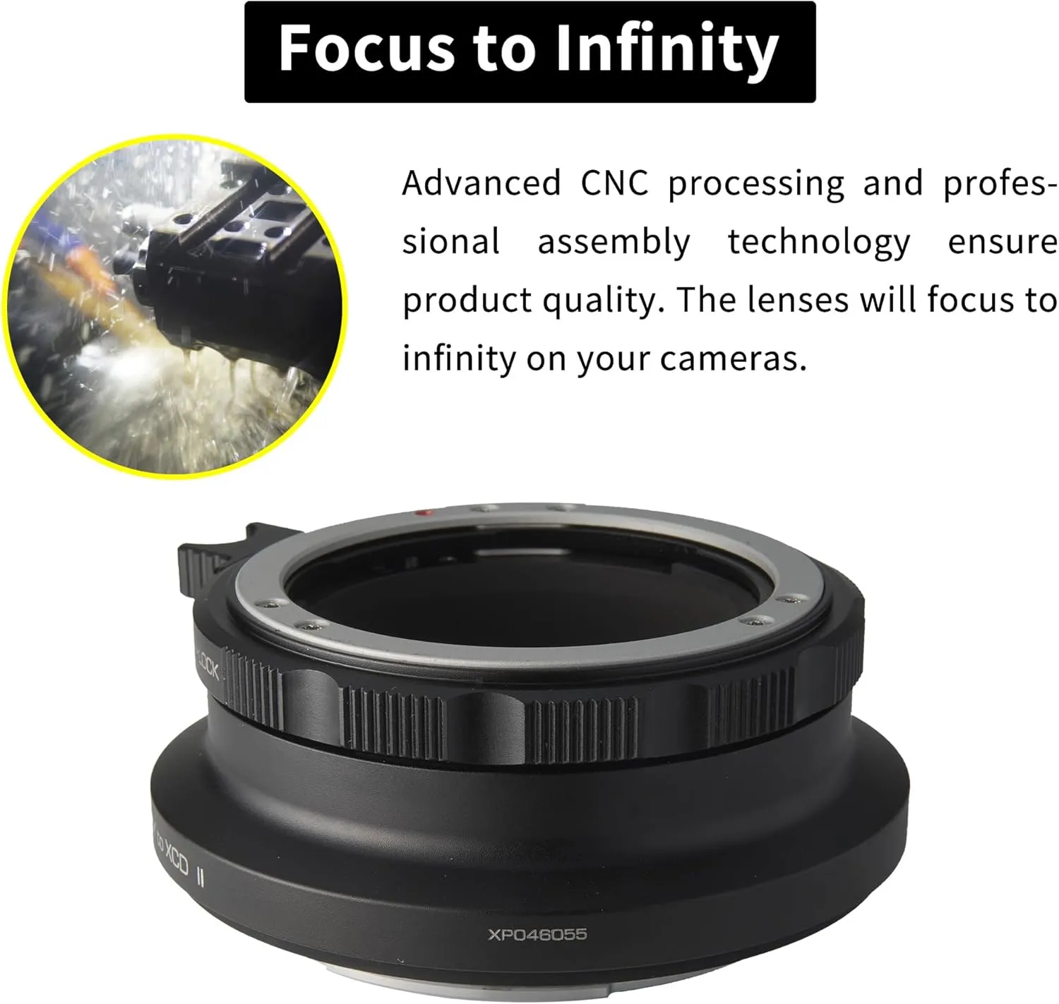 Lens Mount Adapter Ring for Contax CY Lens to Hasselblad X System XCD Camera X1D X2D