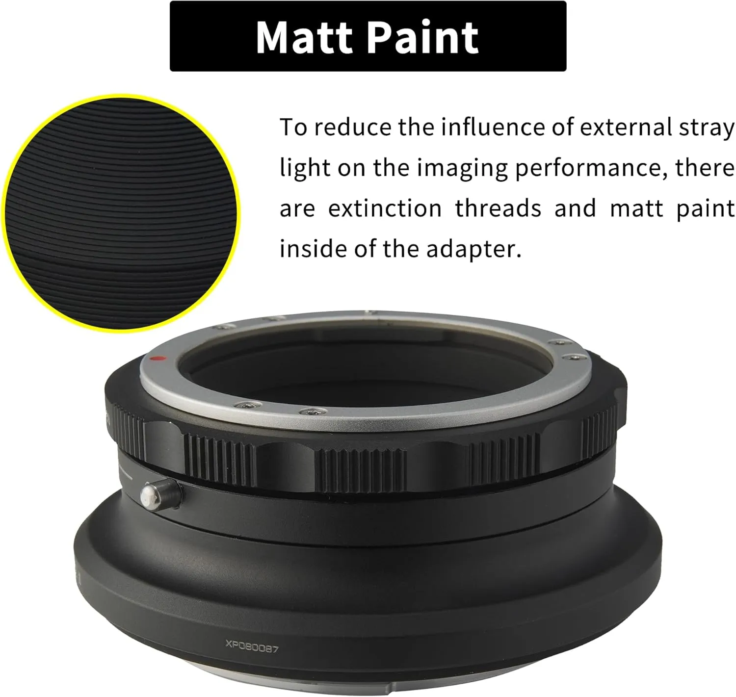 Lens Mount Adapter Ring for Nikon F Lens to Hasselblad X System XCD Camera X1D X2D
