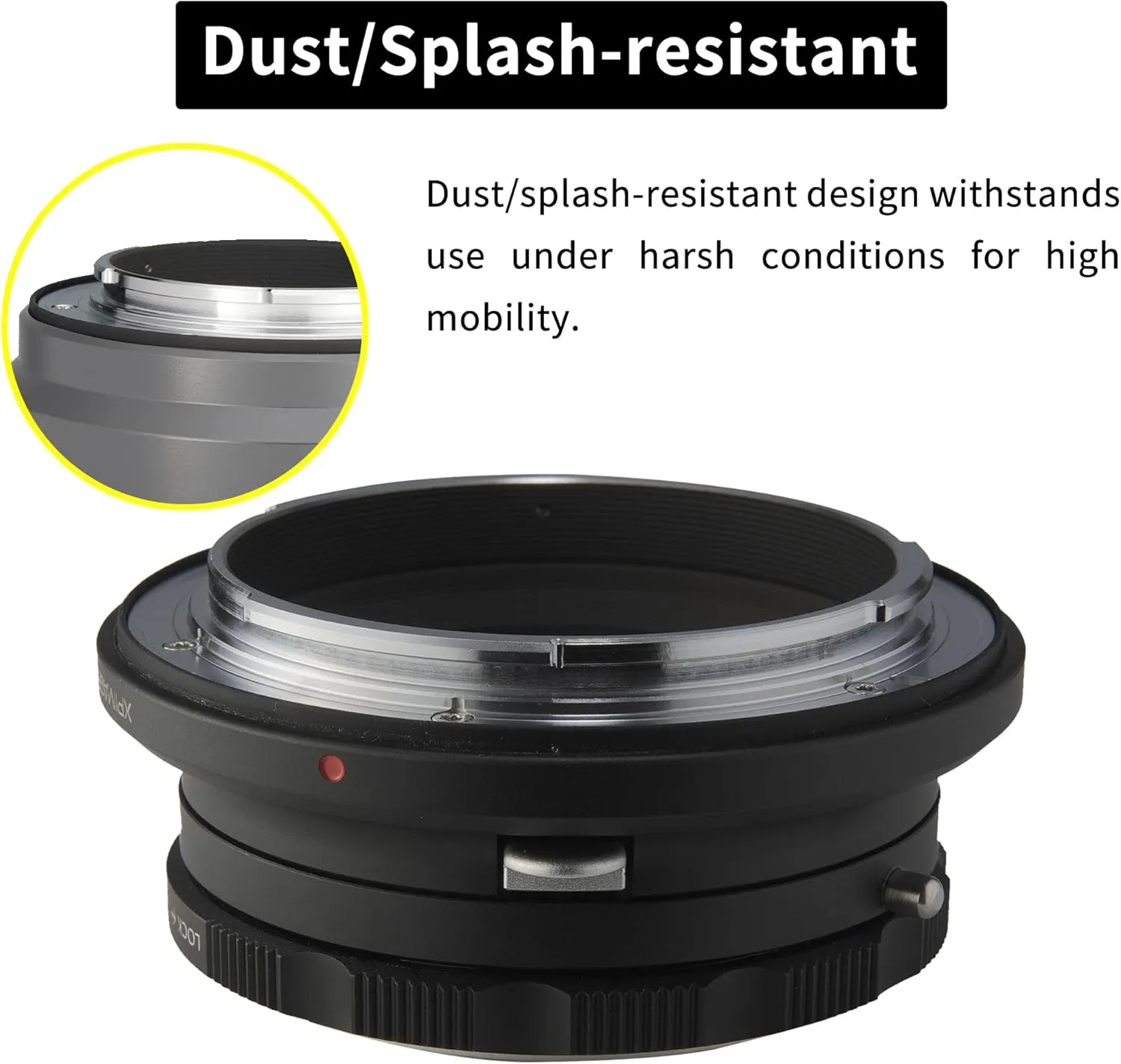 Lens Mount Adapter Ring for Nikon F Lens to Hasselblad X System XCD Camera X1D X2D