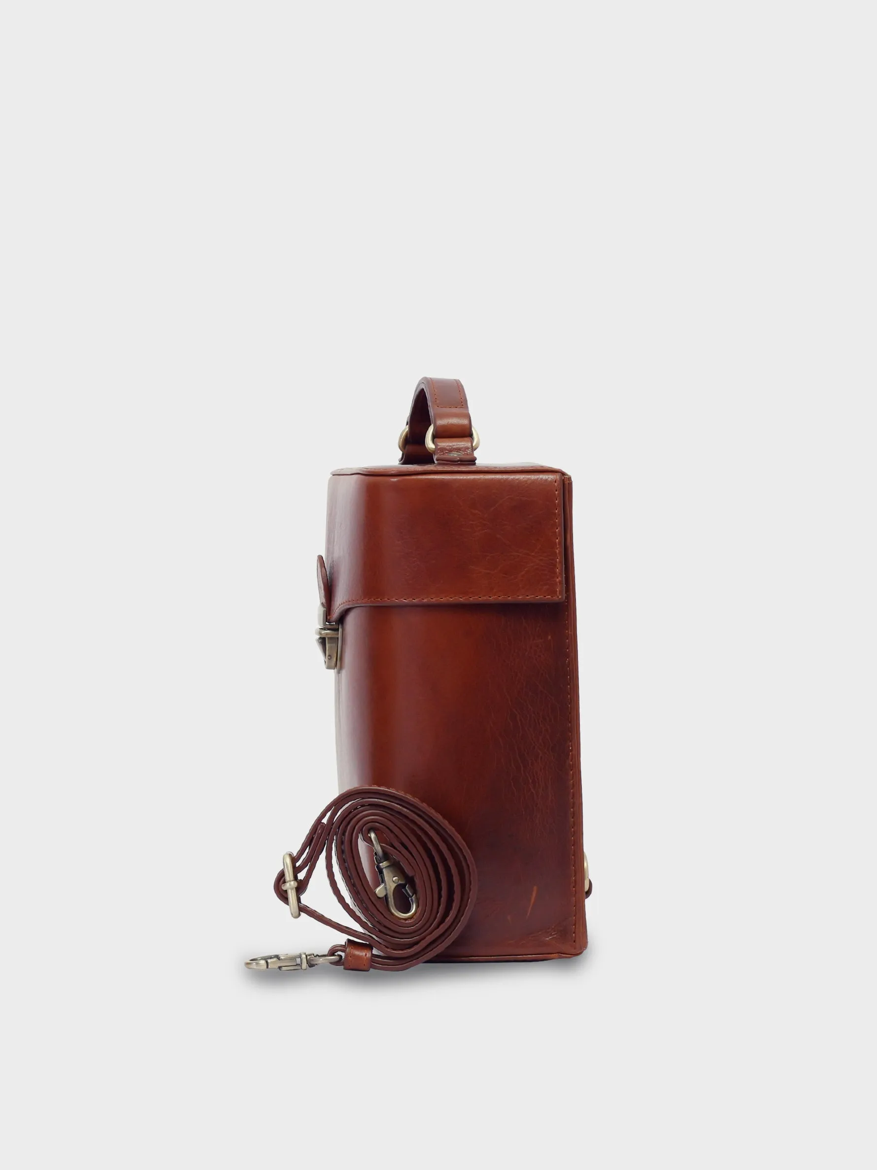 Letter Box Backpack (Vintage Brown)