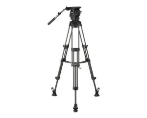 Libec RSP-750MC Professional Carbon Piping Tripod System with Mid-level Spreader for ENG Setups