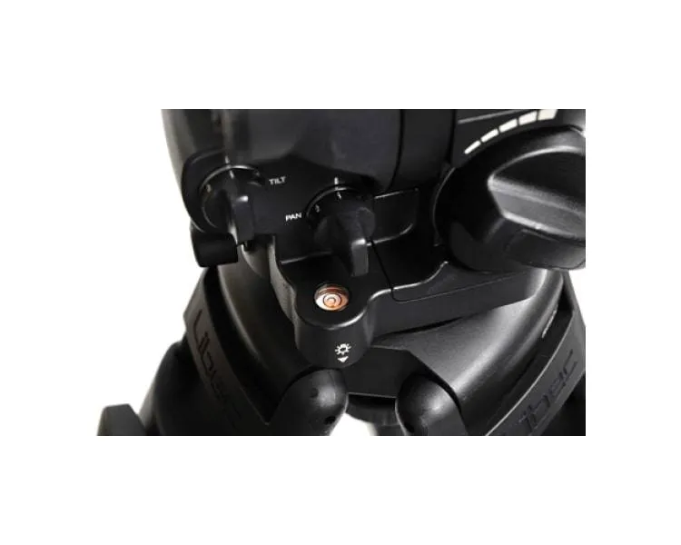 Libec RSP-750MC Professional Carbon Piping Tripod System with Mid-level Spreader for ENG Setups