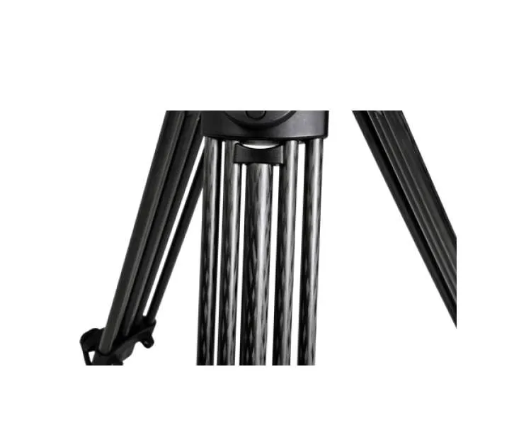 Libec RSP-750MC Professional Carbon Piping Tripod System with Mid-level Spreader for ENG Setups