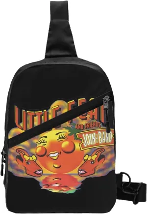 Little Music Feat Crossbody Bag Sling Handbag Adjustable Shoulder Pouch Hiking Daypack Cool Chest Package Foldable Multipurpose Daypack for Gym