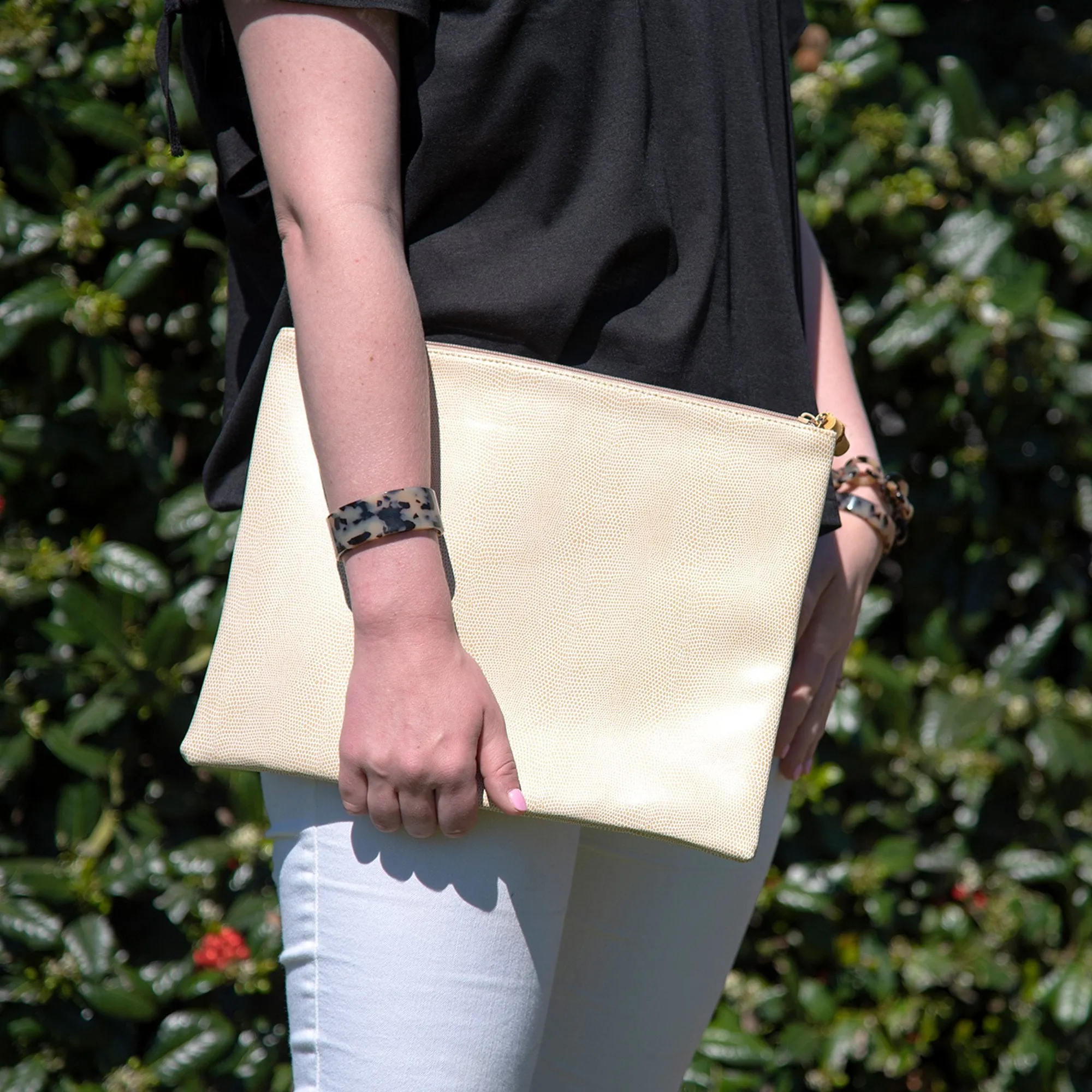 Lizard Bamboo Pouch