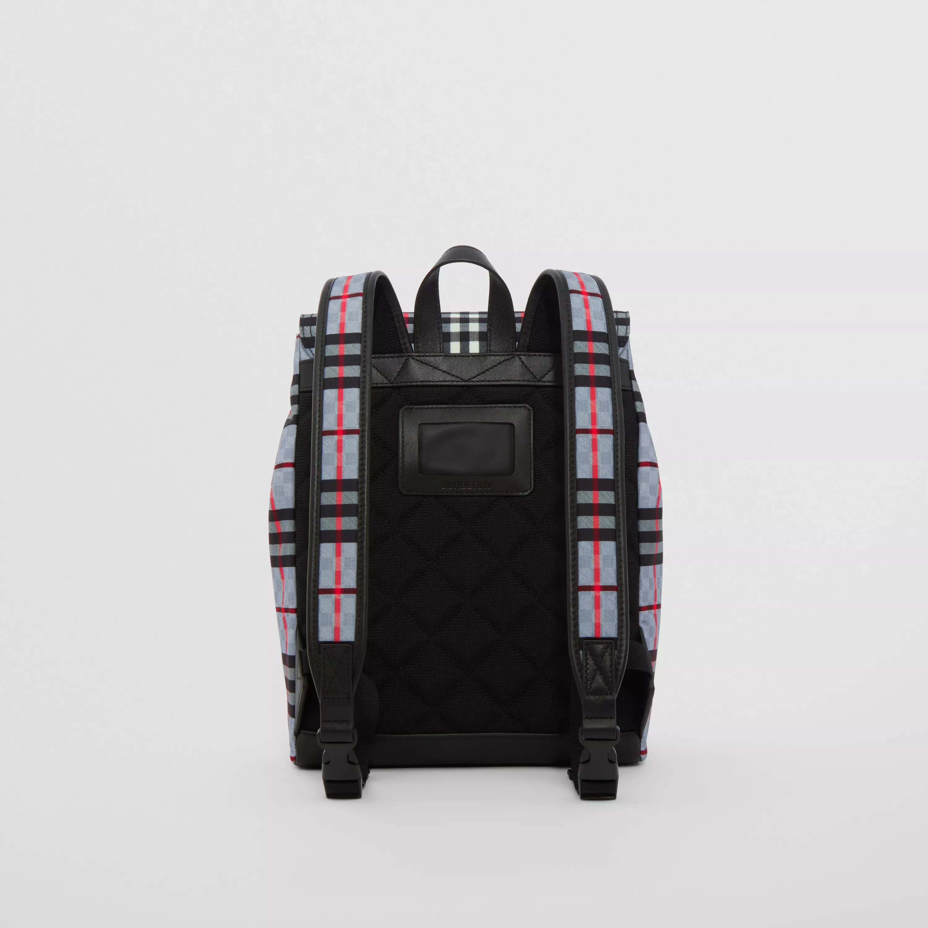 Logo Print Chequerboard Backpack