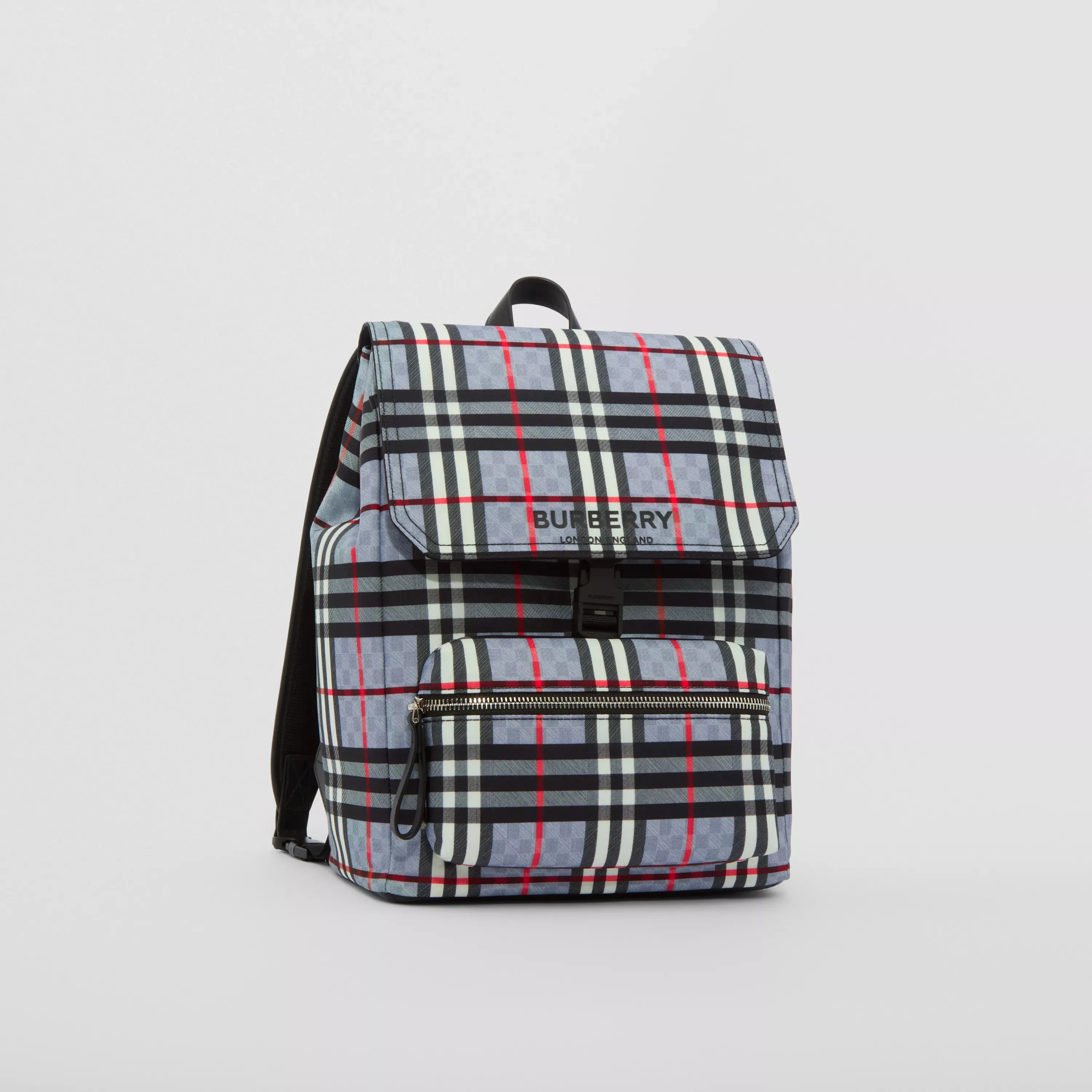 Logo Print Chequerboard Backpack