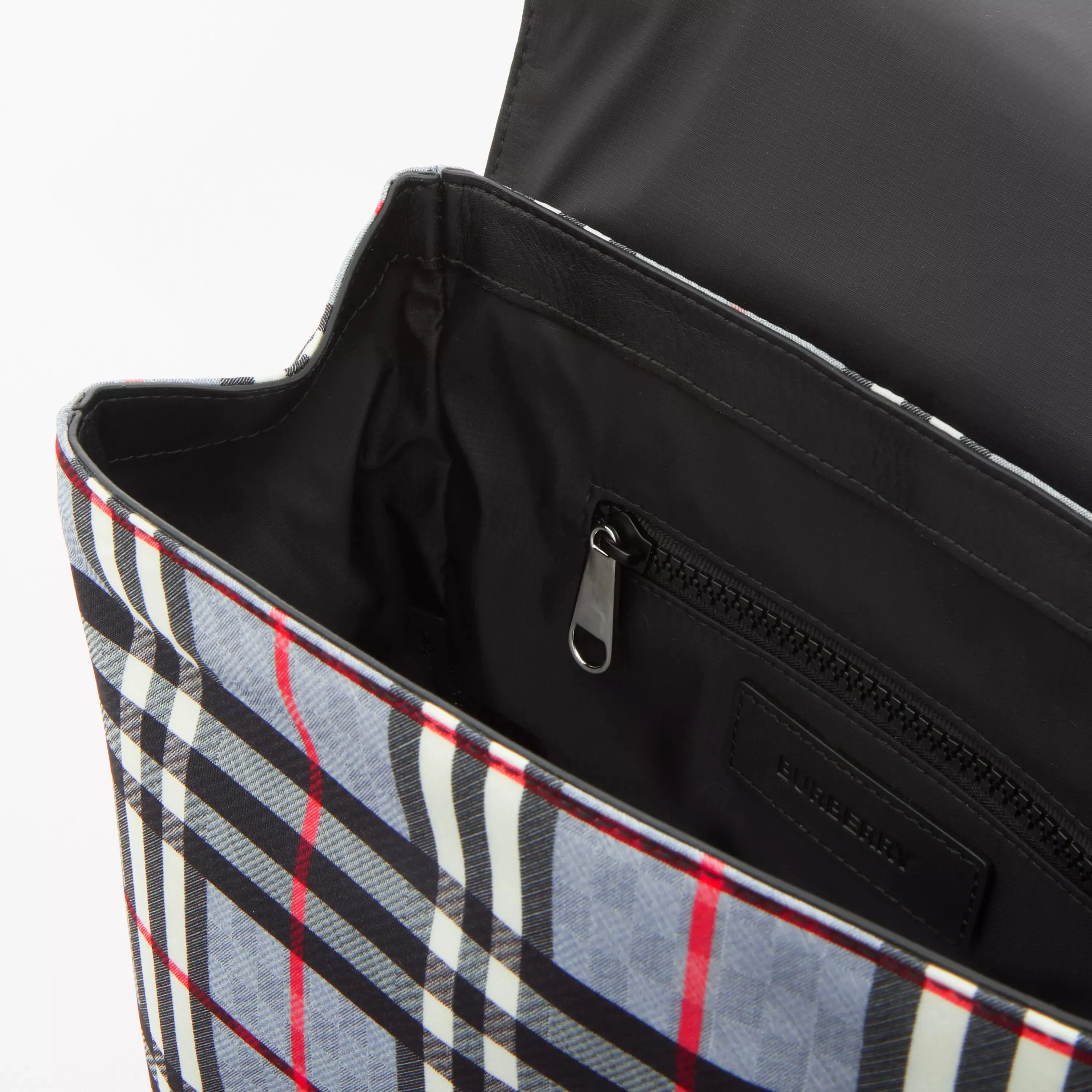 Logo Print Chequerboard Backpack