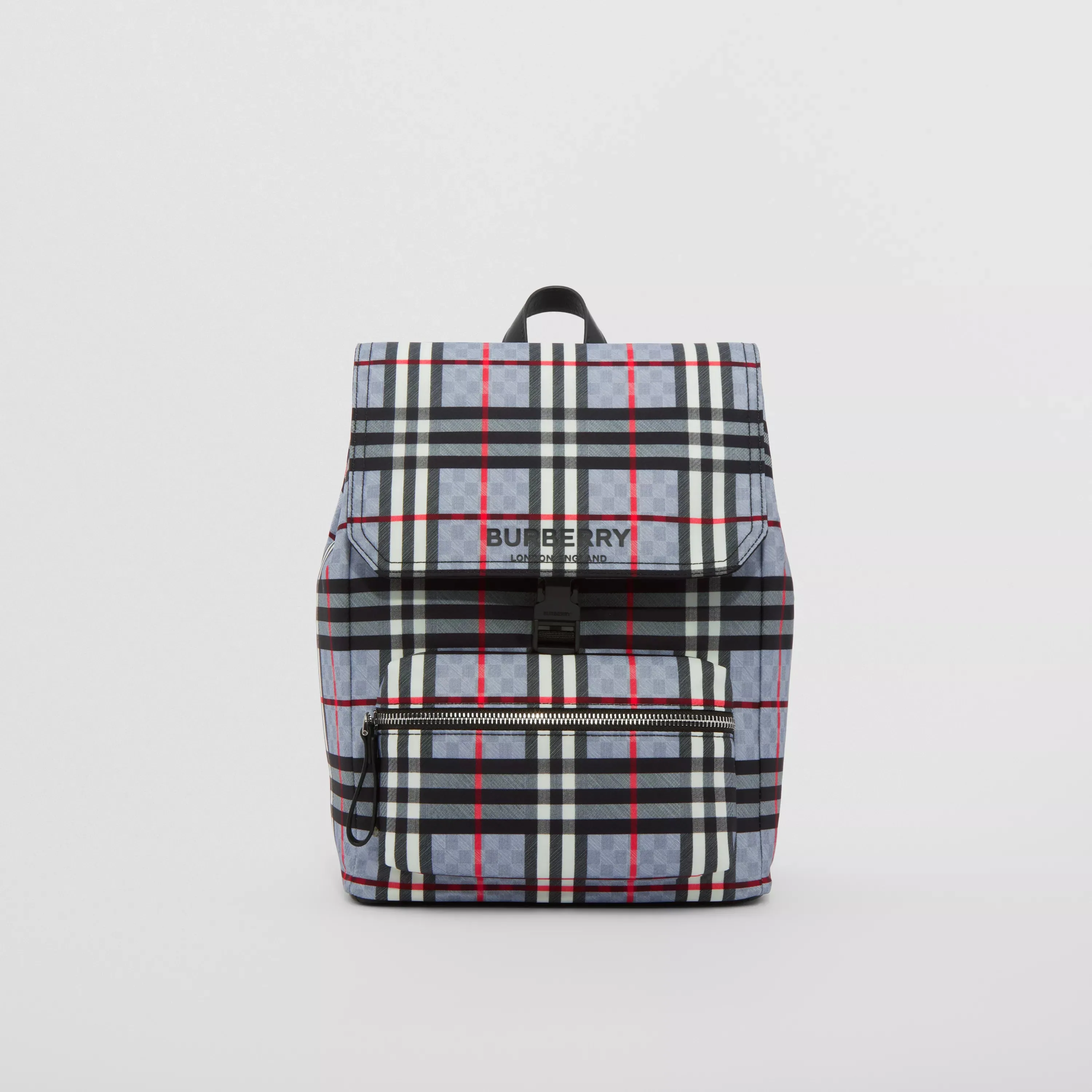 Logo Print Chequerboard Backpack
