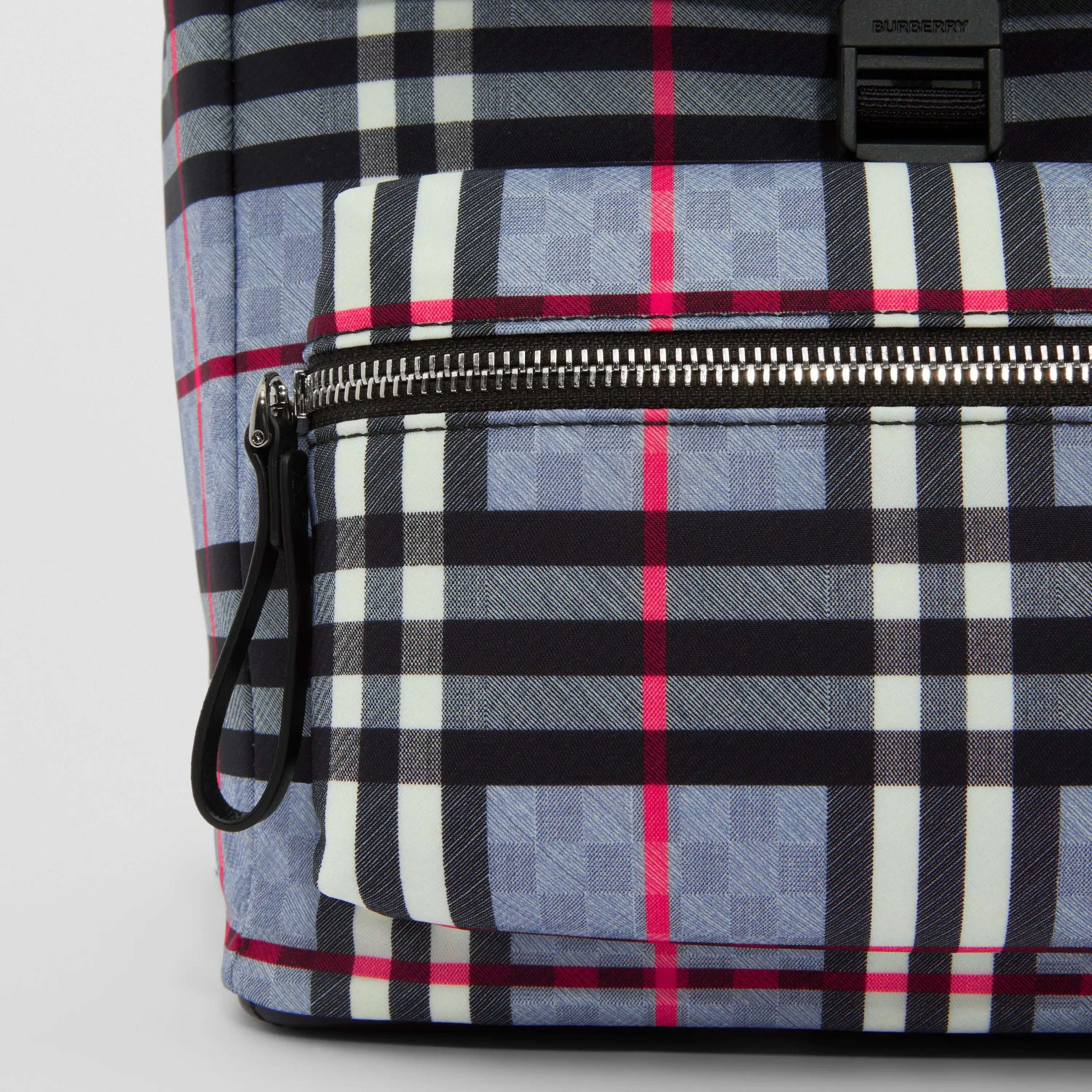Logo Print Chequerboard Backpack