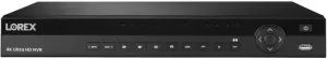 Lorex 4K (16 Camera Capable) Pro Series 4TB NVR (Expandable up to 2 x 16TB). Featuring Advanced Person/Vehicle Detection, Audio and Real-Time 30FPS 4K Recording (M. Refurbished), Black, N884A64B