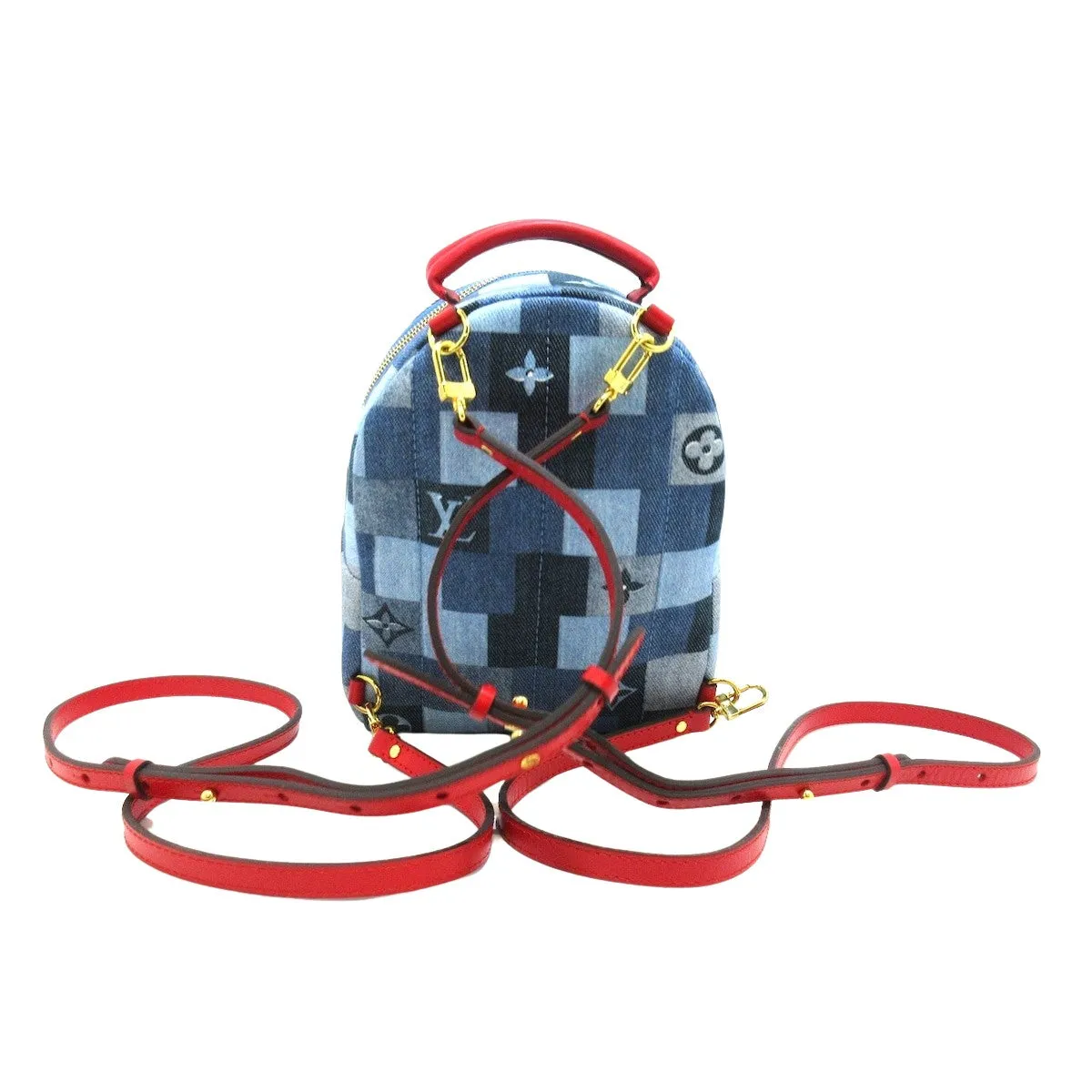 Louis Vuitton Palm Springs Mini   - Jeans Backpack Bag ()