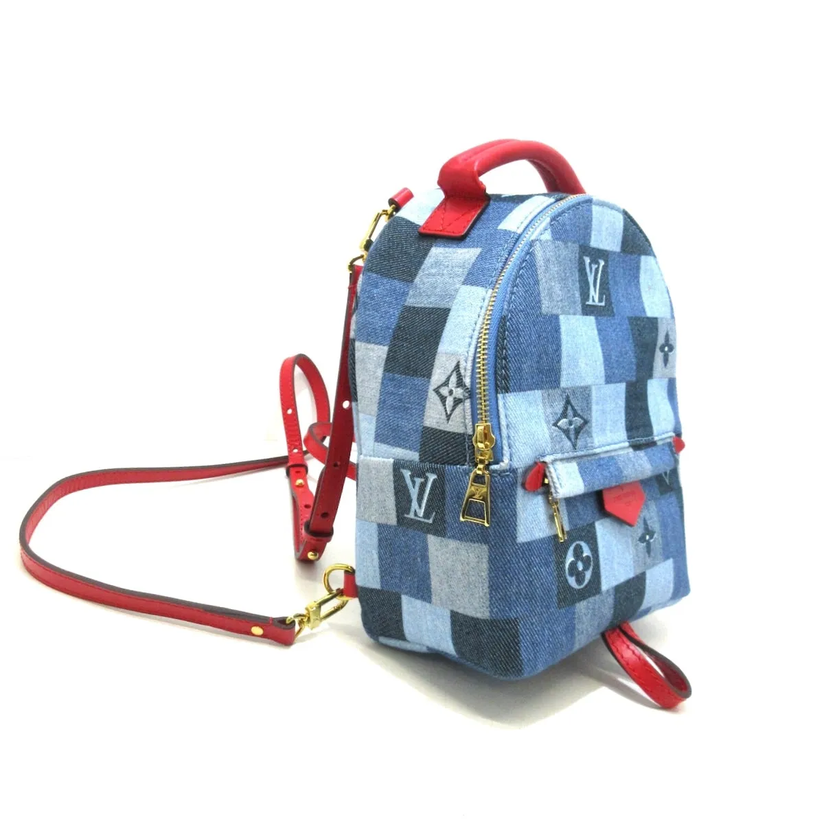 Louis Vuitton Palm Springs Mini   - Jeans Backpack Bag ()