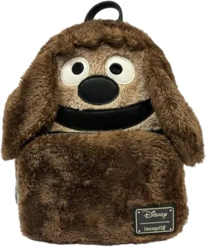Loungefly Disney Muppets Rowlf Mini Backpack Purse, Faux Fur Cosplay Shoulder Bag,Vegan Friendly Purse, Official Muppet Show Character Bag