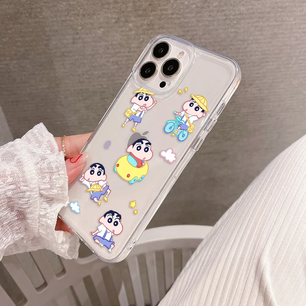 Lovely Shinchan Clear Silicon Cover