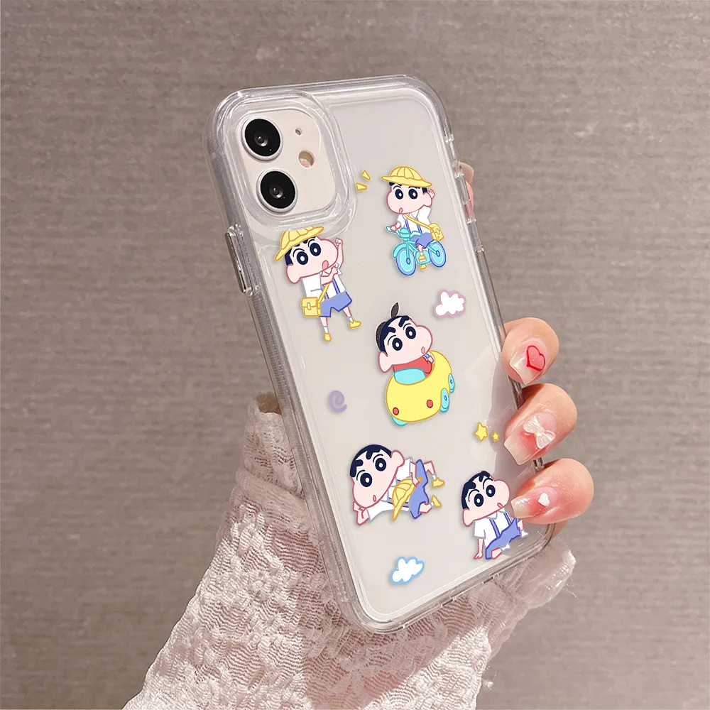 Lovely Shinchan Clear Silicon Cover