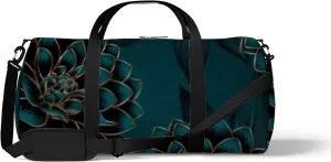 Luxurious Vintage Seamless Pattern Golden Flowers Sports Bag Tote Bag Waterproof Gym Bag with Shoulder Strap Zipper 2 Side Pockets for Men and Women, Travel and Storage Shoulder Bag.