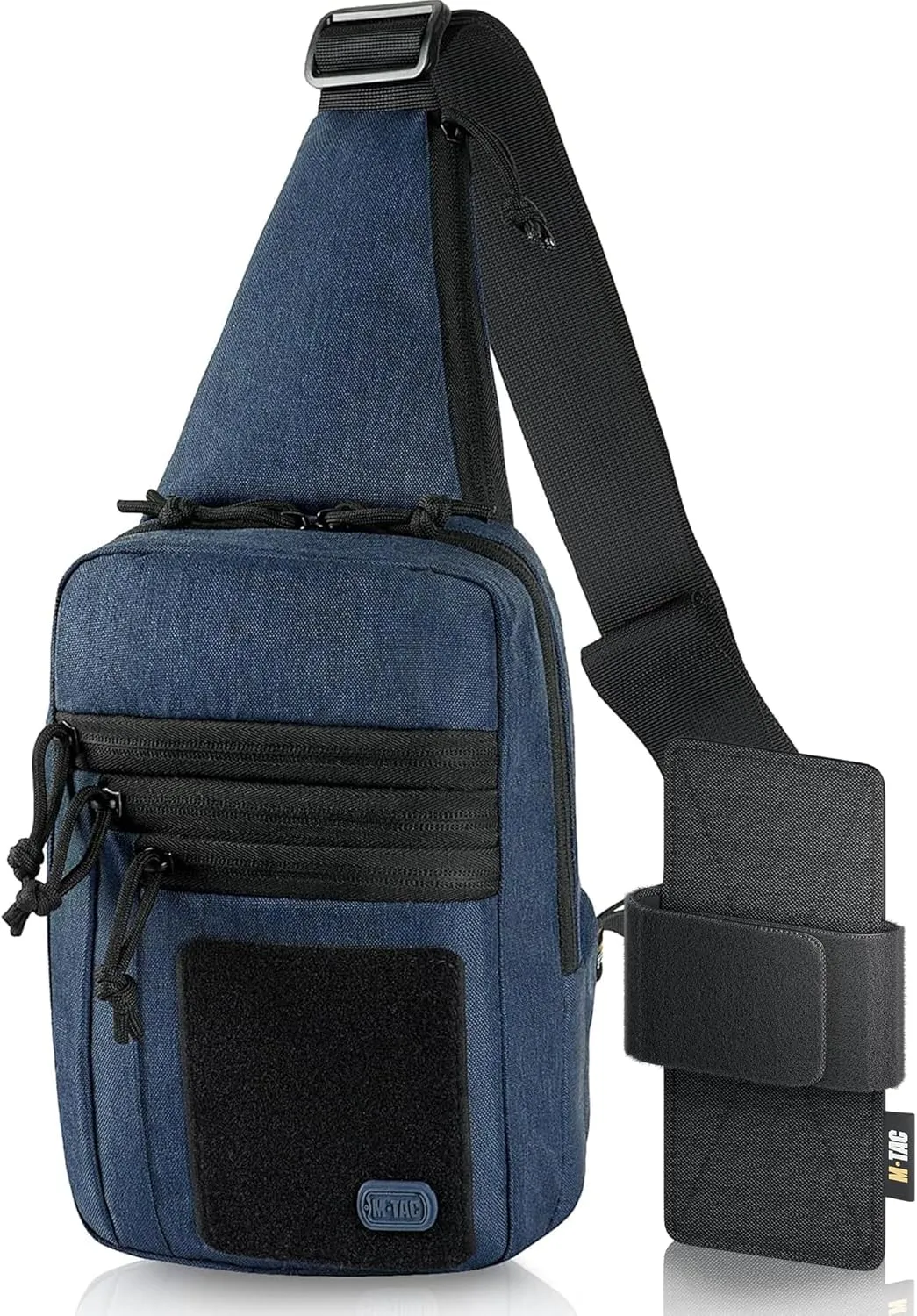 M-Tac Tactical Sling Bag for Men - Crossbody Concealed Carry Bag Chest Pack - Black Mens Crossbody Holster Bag