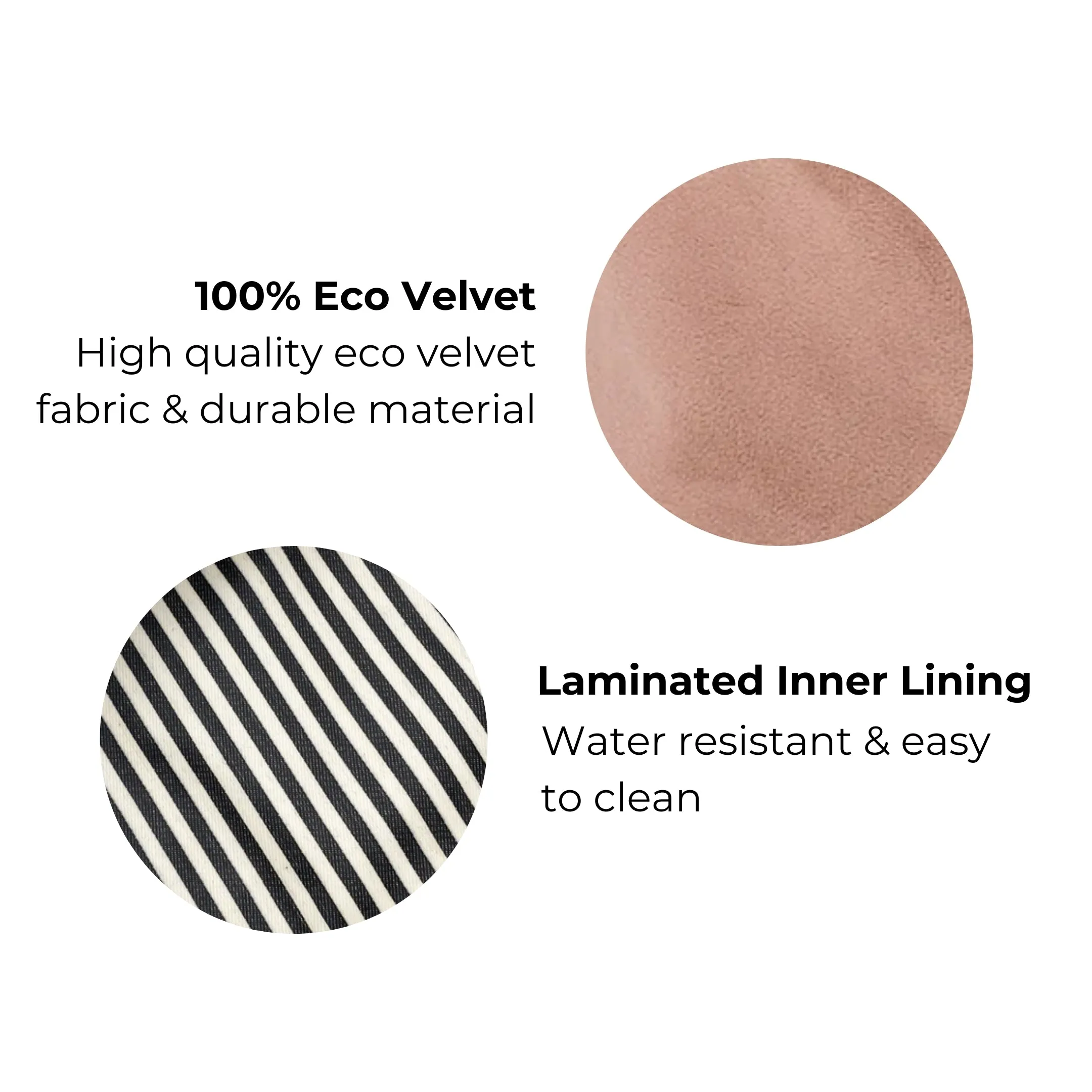 Makeup Case, S – Eco Velvet – Pink