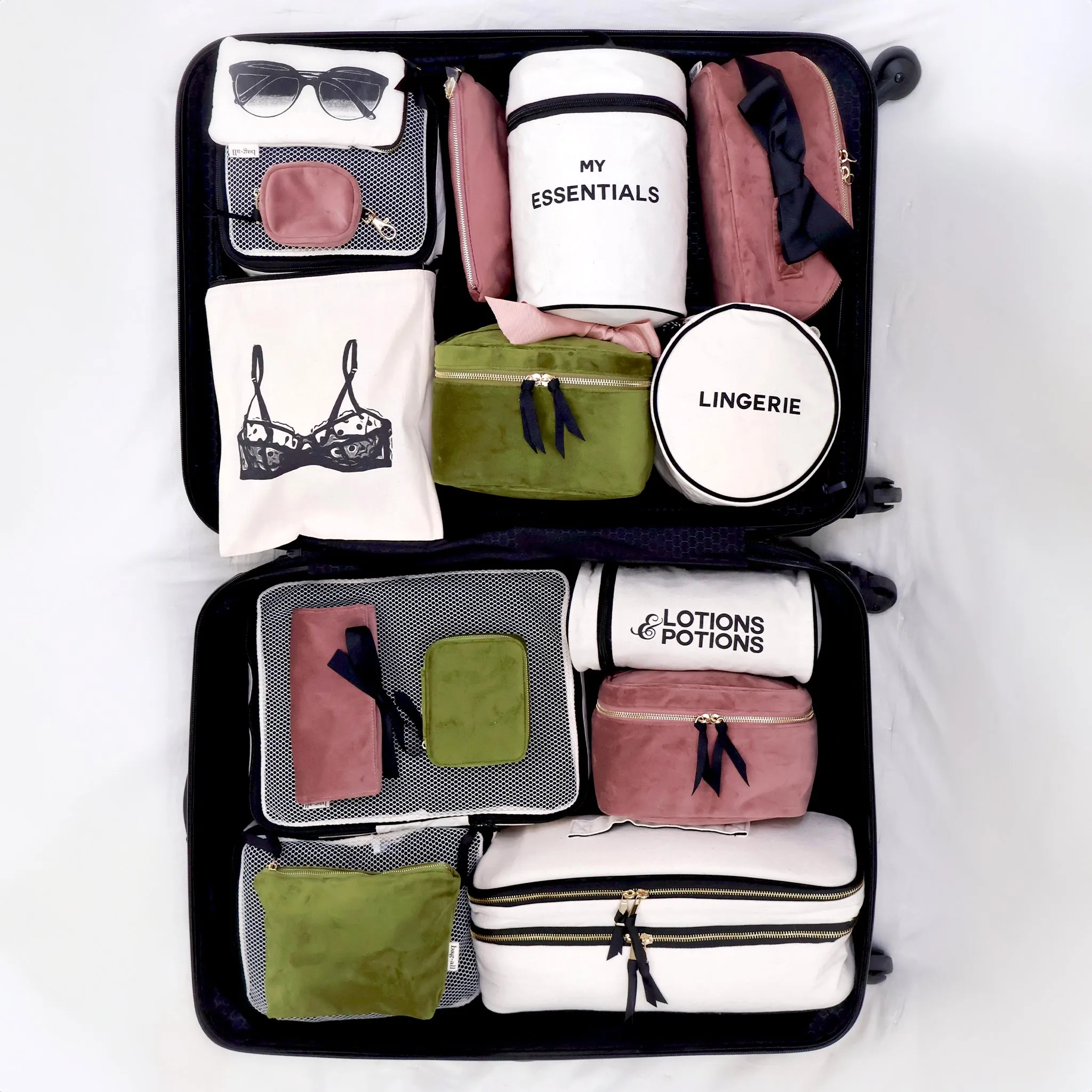 Makeup Case, S – Eco Velvet – Pink