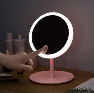 Makeup Mirror Led Light Makeup Mirror Storage LED Face Mirror Adjustable Touch Dimmer USB Vanity Mirror Table Desk ​Cosmetic Mirror Gift Makeup Mirror