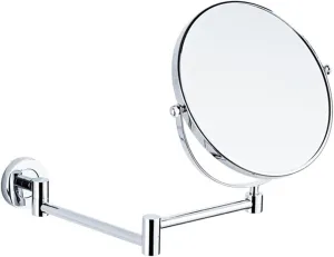 Makeup Mirror Wall Mounted Extra Long Arm, Magnifying Mirror Wall Mounted Adjustable, Cosmetic Vanity Mirror Magnification Double Sided, 360° Swivel Extend and Fold Bathroom Shaving Mirror ( Color : S