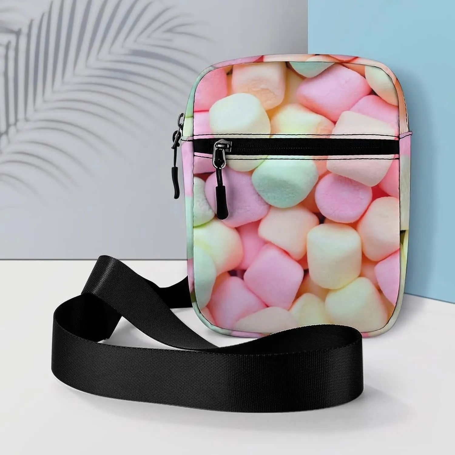 Marshmallow Candy Crossbody Bag Small Shoulder Bag Waterproof, Lightweight And Convenient