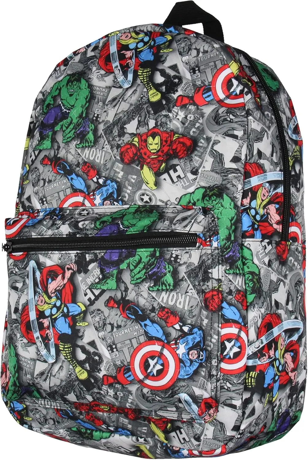 Marvel Avengers Thor Iron Man Captain America Hulk Laptop School Backpack