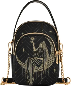 MCHIVER Crossbody Bag for Women Cell Phone Purse Wallet with Removable Chain Shoulder Handbag for Passport Phone Travel Work