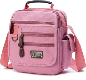 Mens bag Canvas Shoulder Bag Small Messenger Crossbody Bag Work Bag Vintage Multi-function