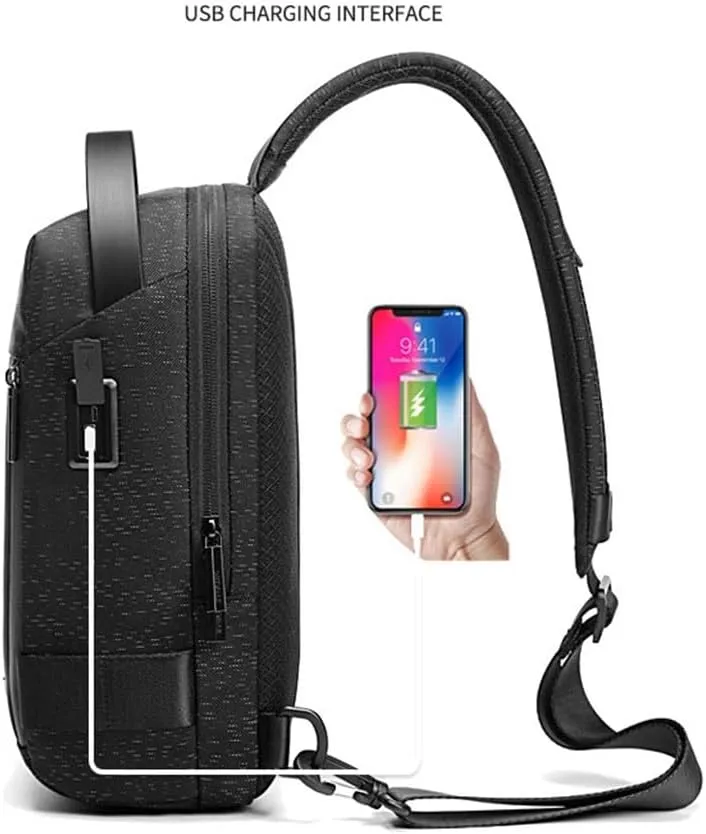 Men's Shoulder Bag Casual Korean Slant Business Men's Crossbody Bag Waterproof Crossbody Bag Men's Chest Bag