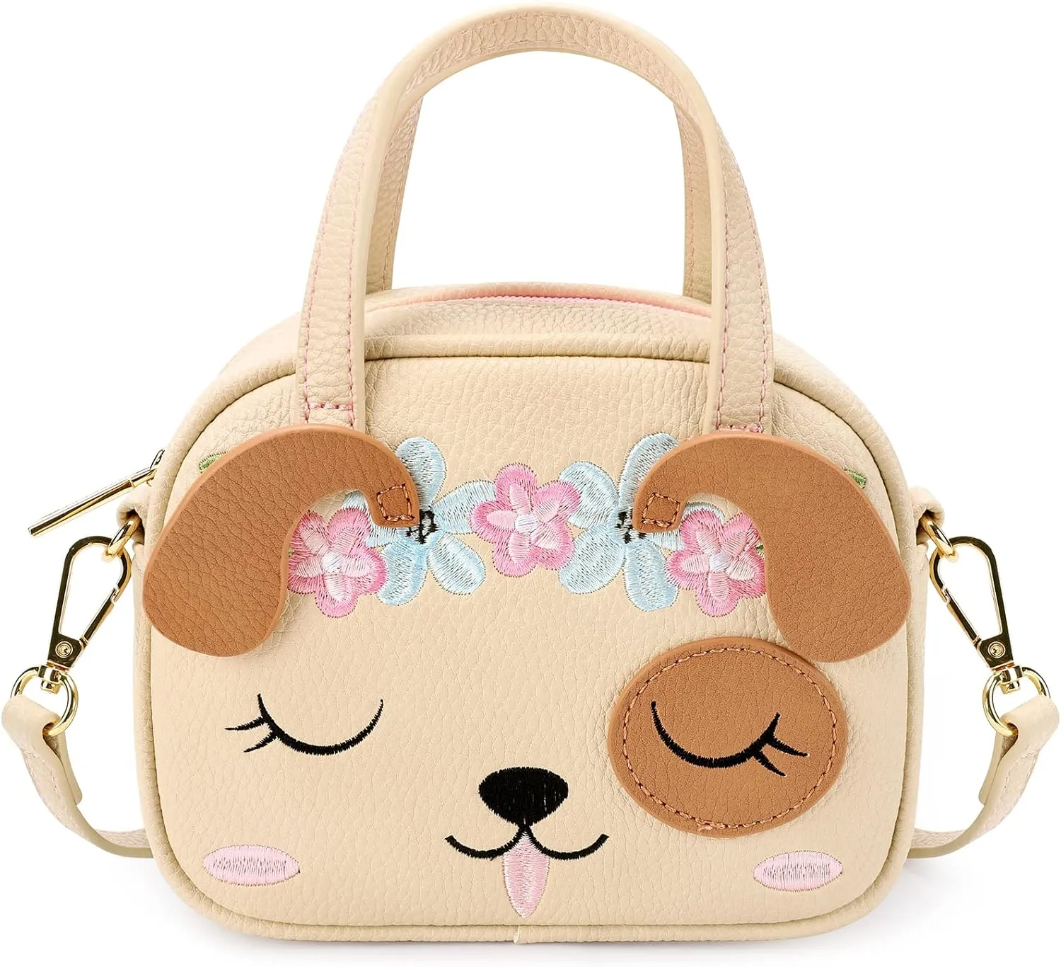 mibasies Toddler Purse for Little Girls Handbags Kids Age 3-8 Dog purse