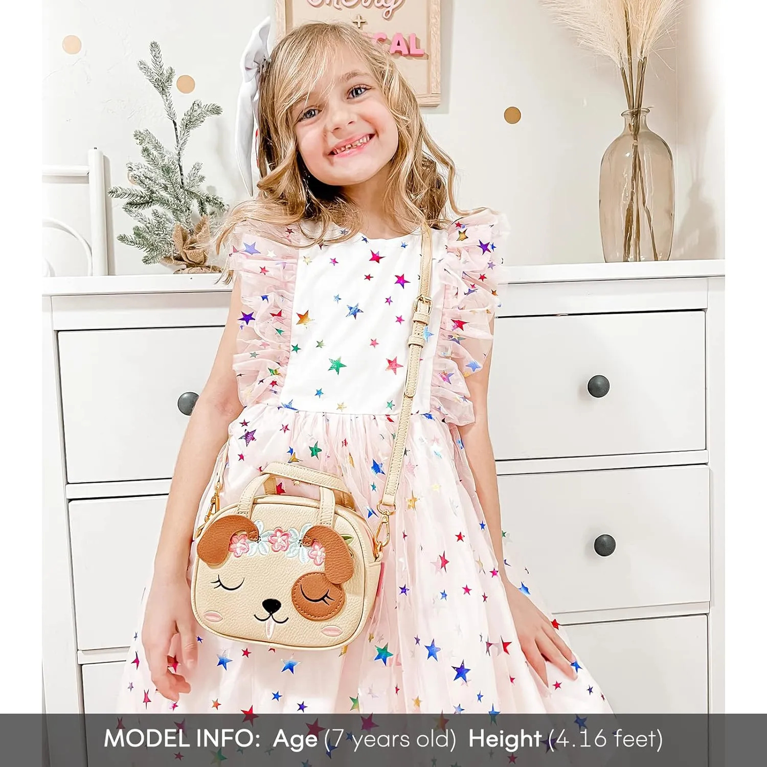 mibasies Toddler Purse for Little Girls Handbags Kids Age 3-8 Dog purse