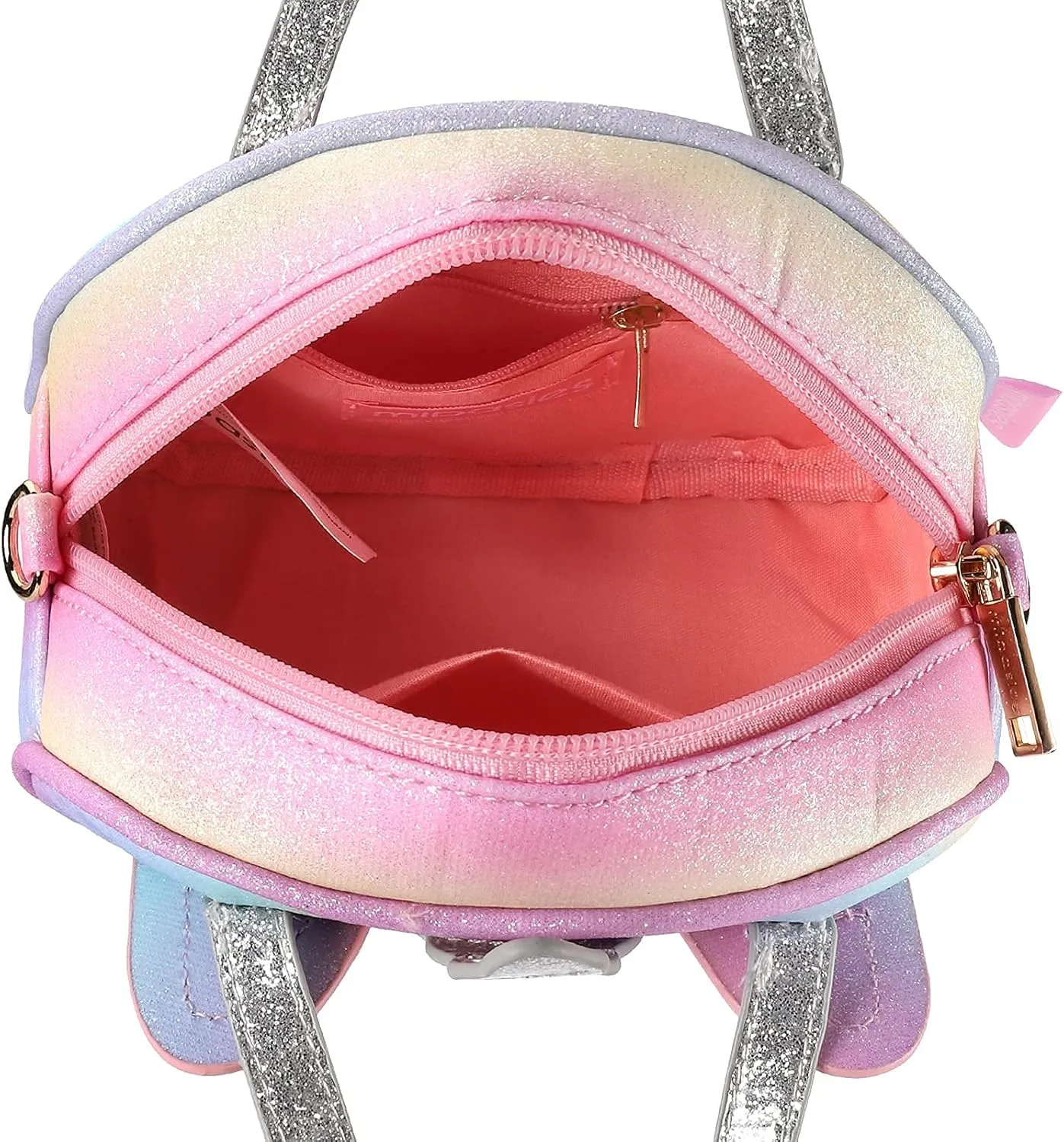 mibasies Toddler Purse for Little Girls Handbags Kids Age 3-8 Unicorn Rainbow purse