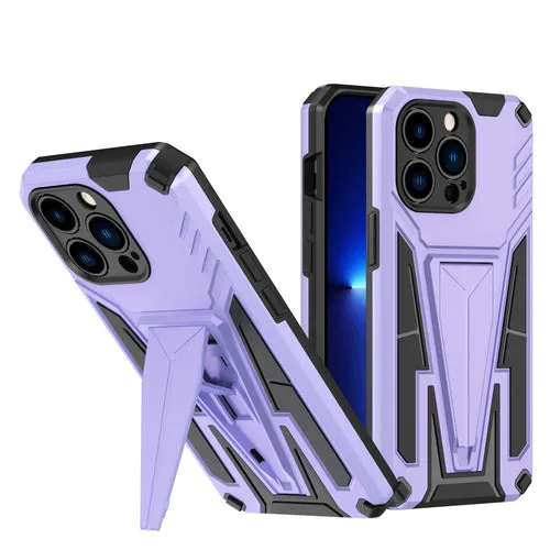 Military Grade Armor Hard Kickstand Case for iPhone 13 Pro Max (Black)