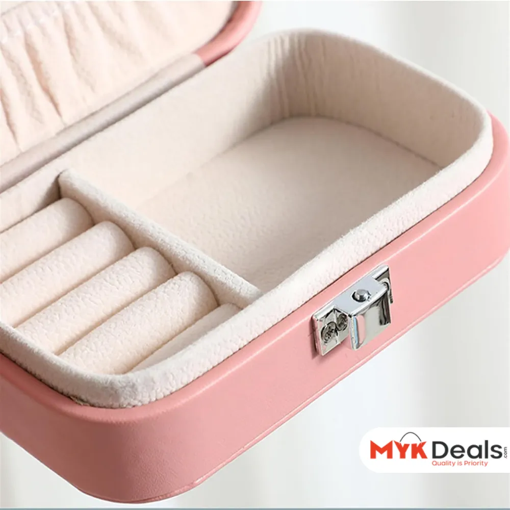 Mini Rectangular Leather Jewellery Box, Mini Macaron Jewelry Box, Double Layer Jewelry Storage Box, Travel Jewelry Ornaments Storage Case, Multifunction Necklace Earring Storage Case, Jewelry Display Case