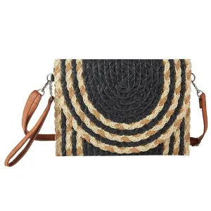 Mixed Color Detail Clutch Bag