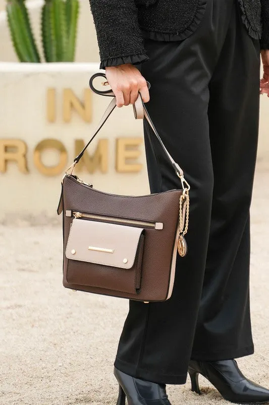 MKF Collection Serenity Color Block Crossbody Bag