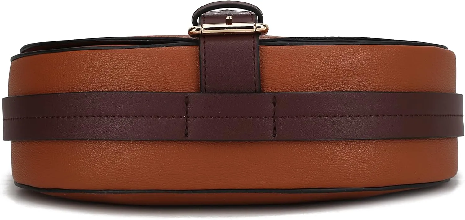 MKF Collection Shoulder Bag for Women, Vegan Leather Crossbody Handbag Purse