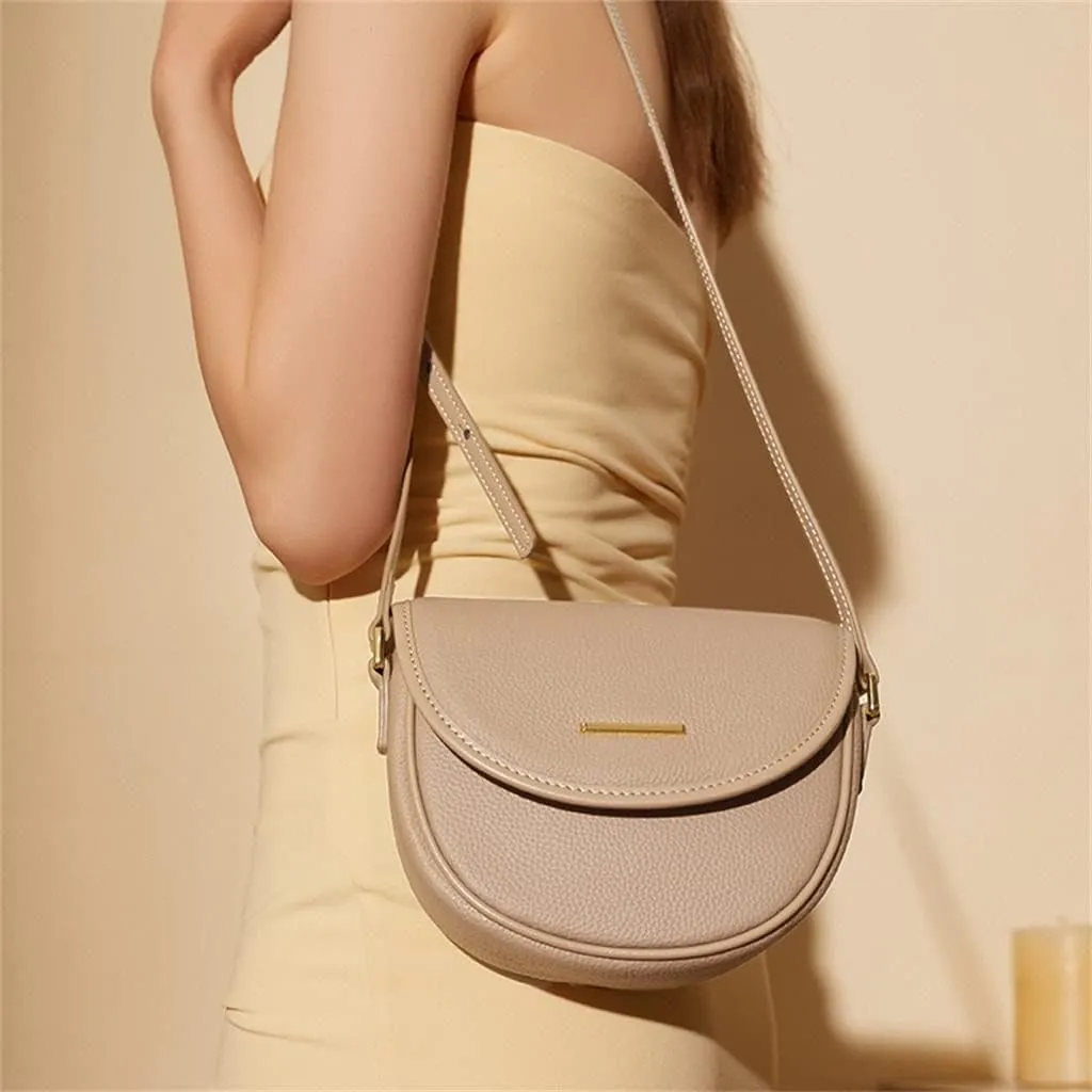 Mobile Phone Bag Female Bag Baotou Layer Leather Lightweight Casual Mini Small Everything Crossbody Bag