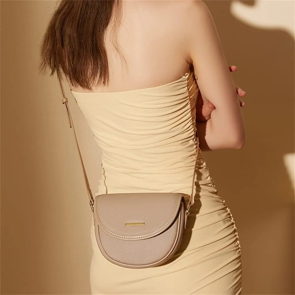 Mobile Phone Bag Female Bag Baotou Layer Leather Lightweight Casual Mini Small Everything Crossbody Bag