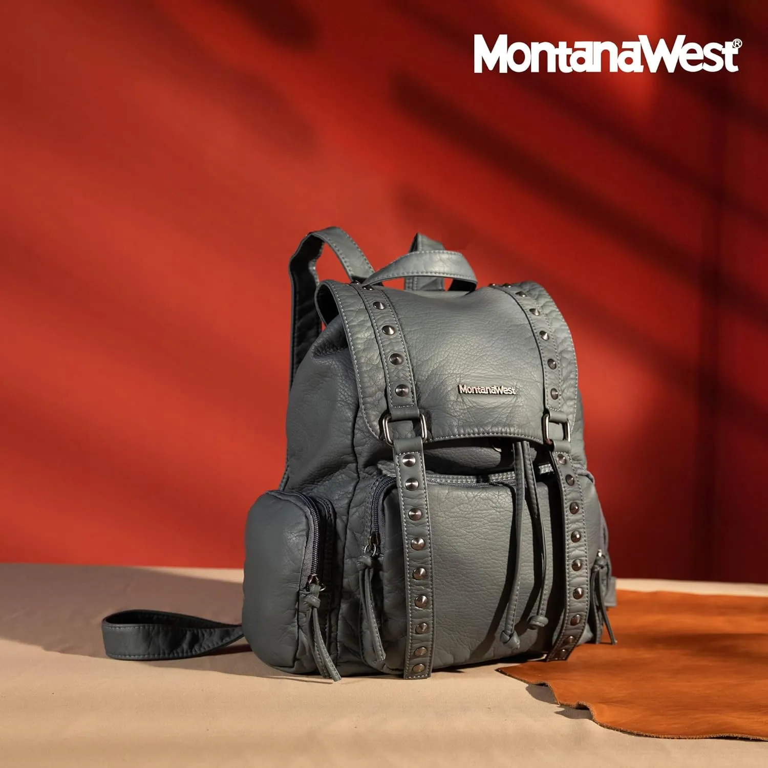 Montana West Backpack Purse for Women Trendy Satchel Backpack Washed Leather Drawstring Daypack for Casual Travel