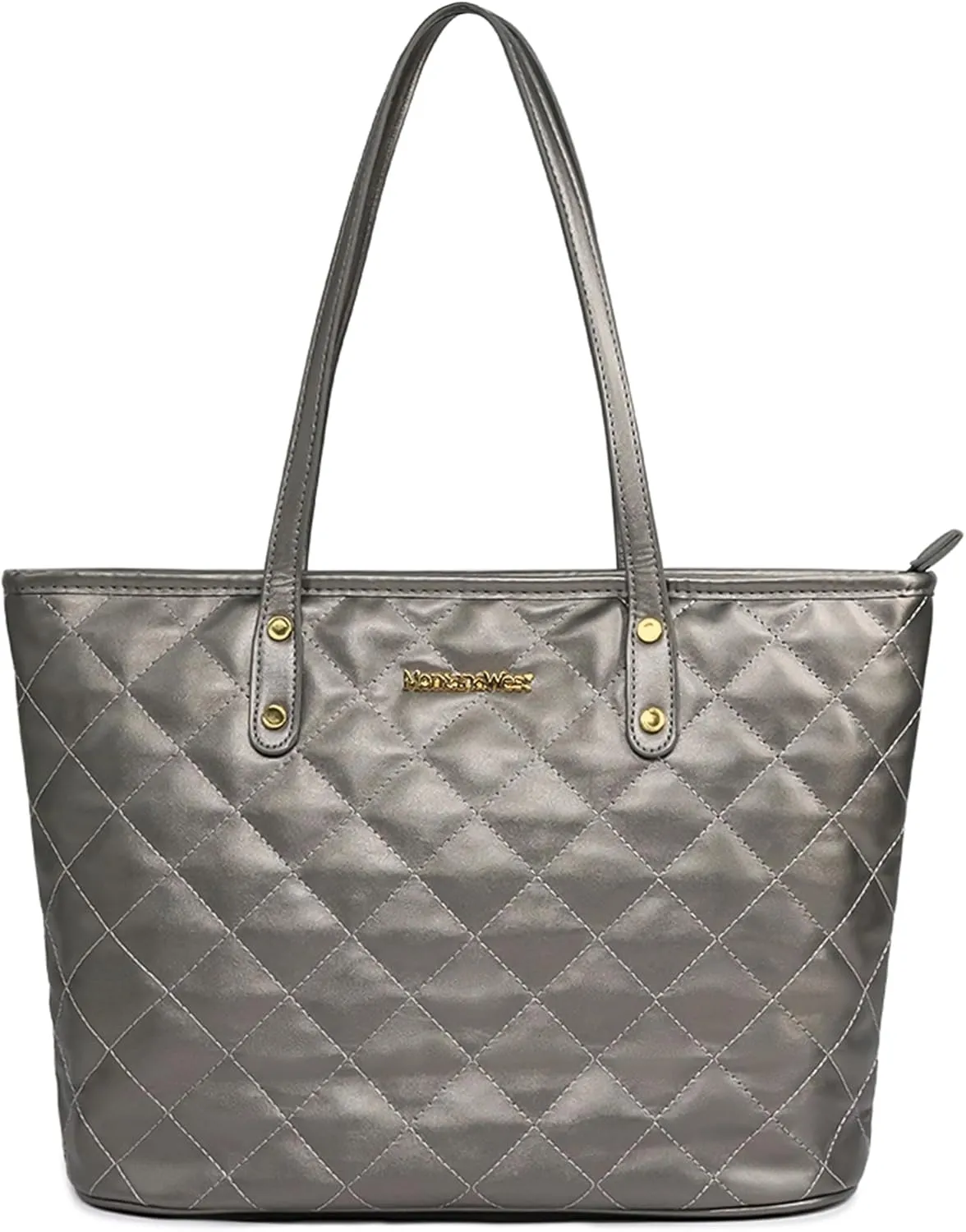 Montana West Quilted Handbag for Women Tote Purse Shoulder Bag Large Fashion Hobo Purse