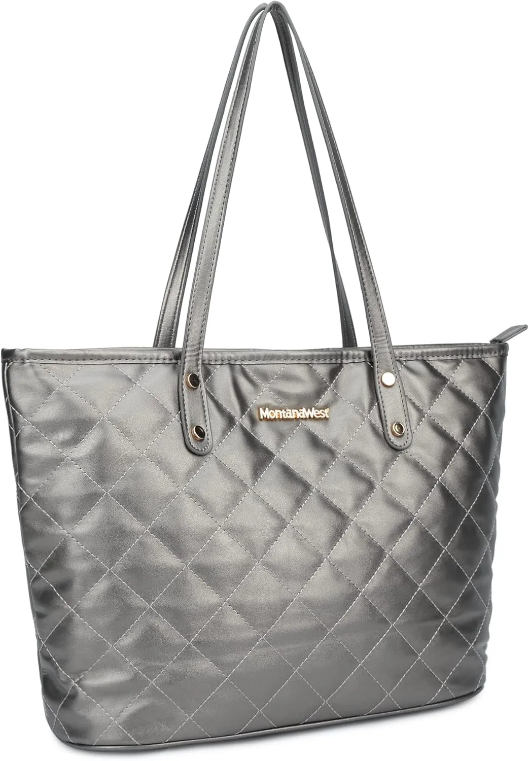 Montana West Quilted Handbag for Women Tote Purse Shoulder Bag Large Fashion Hobo Purse
