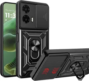 Motorola Moto G35 Case Shockproof Ring Stand Phone Camera Lens Cover