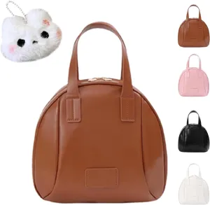 Multi-Layered Shell-Shaped Cosmetic Bag, Portable Large Capacity Pu Shell Waterproof Handbag Style Cosmetic Bag, Waterproof Portable Pouch (Coffee)