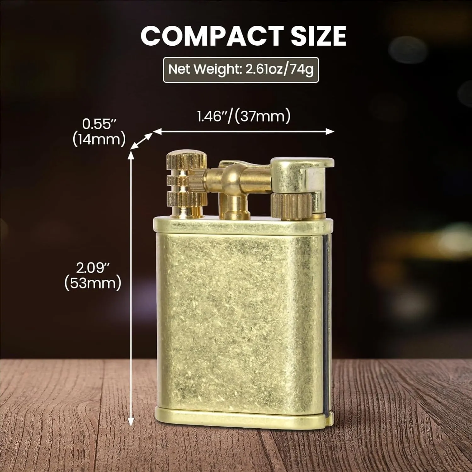 Multifunctional Kerosene Waterproof and Windproof Lighter, Permanent Matches, Lifting arm Grinding Wheel Ignition, refillable, Suitable for Outdoor Camping/Travel (Kerosene not Included)(Purple)