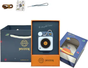 MUZEN Mini Bluetooth Speaker, Button Small Cute Portable Metal Retro Wireless Speaker with Loud Volume Great Sound and Portable Lanyard & Gift Bag for Office Classic Vintage Decor